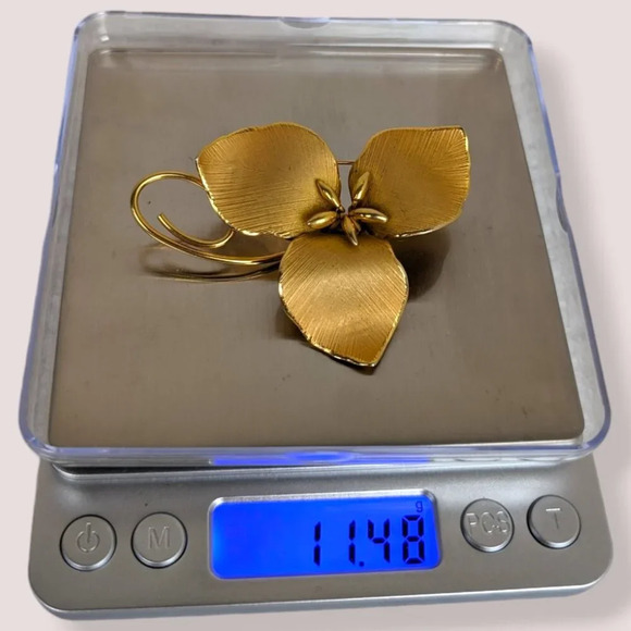 🍁Vintage Bond Boyd GF Trillium Brooch - Picture 7 of 7